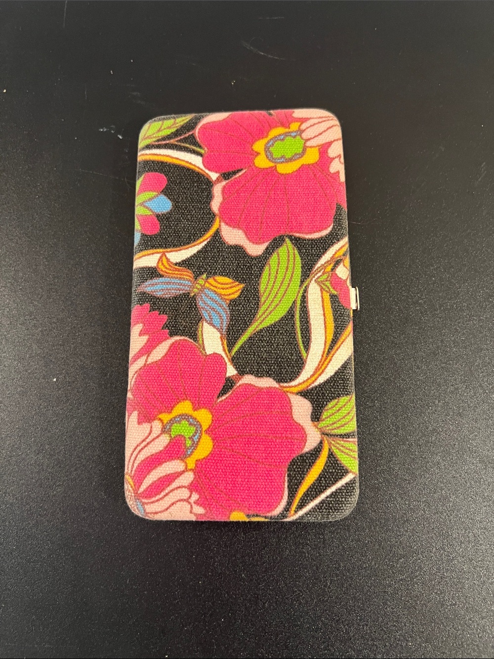 Floral Pink Pattern Phone Wallet Case - Unbranded